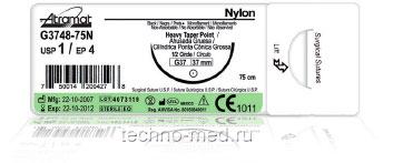 Хирургический шовный нейлон (полиамид) Atramat
