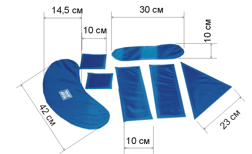Размеры рентгенозащитных пластин РЕНЕКС НРП